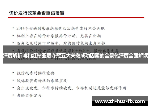 深度解析浦和红钻亚冠夺冠五大关键成功因素的全景化深度全面解读